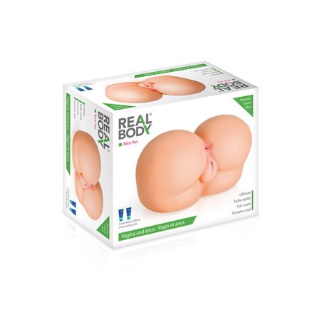 Fessier réaliste 2 orifices Real Body Nice Ass Real Body