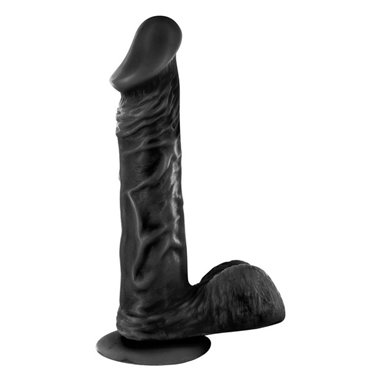 Gode Ventouse Réaliste Noir 23cm Bruce Real Body