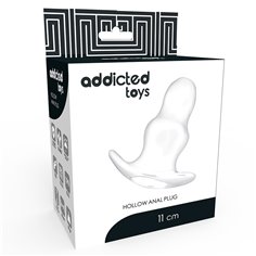 Plug creux tunnel Anal Medium 9.5 x 4 cm Addicted Toys