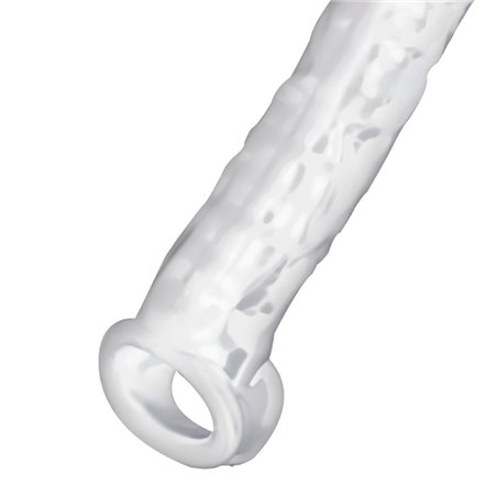 Gaine réaliste avec anneau 20 cm Transparent Addicted Toys