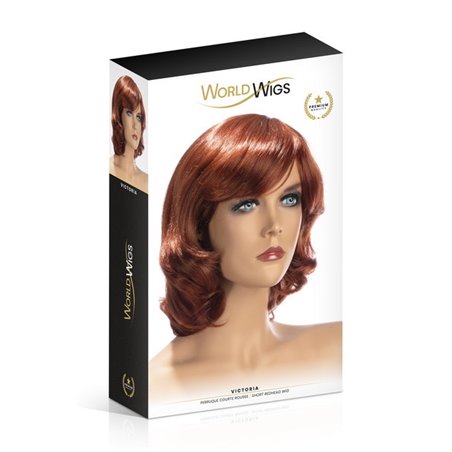 Perruque Mi Longue Victoria Rousse World Wigs