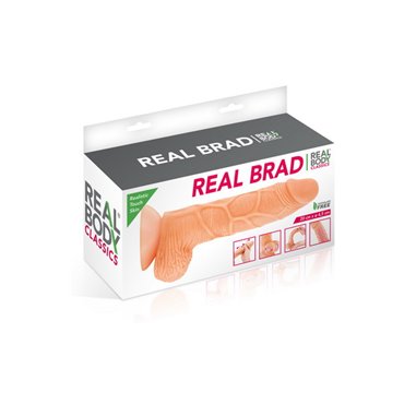 Real Brad Gode réaliste sur ventouse 20.2 cm mouvement du prépuce Real Body