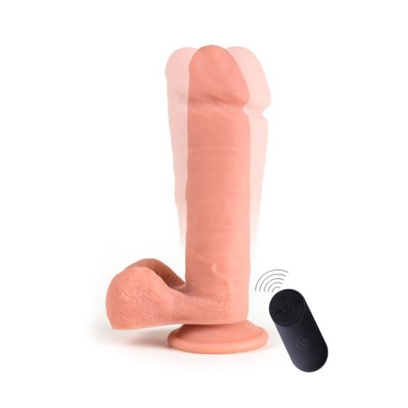 Vibromasseur télécommandé ventouse Testicules 23.2 cm USB R5 Virgite