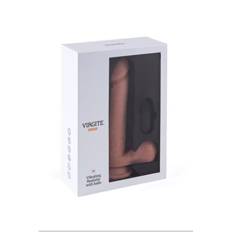 Vibromasseur télécommandé ventouse Testicules 23.2 cm USB R5 Virgite
