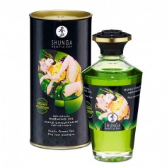 Shunga - Huile chauffante aphrodisiaque - Thé vert...