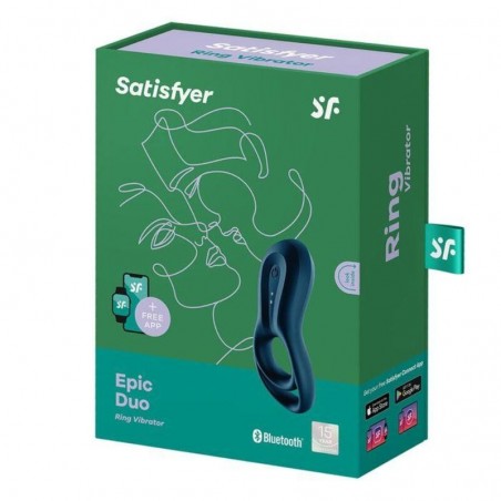 Satisfyer - Epic duo - Cockring vibrant - Connecté