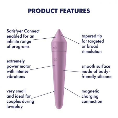 Satisfyer - Ultra power bullet 8 - Vibrations - connecté