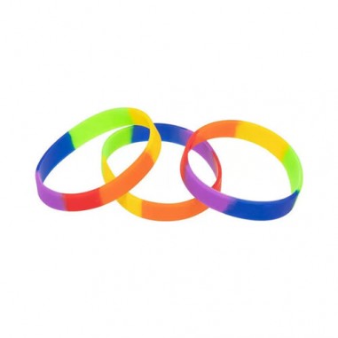 Bracelet en silicone drapeau LGBT - Pride