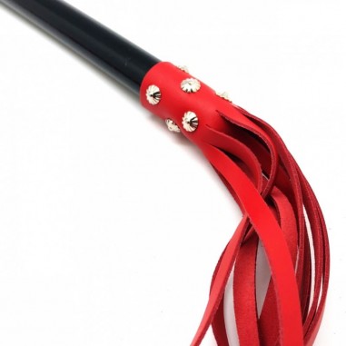 The Red - Martinet longues lanières en cuir et...