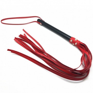 The Red - Martinet longues lanières en cuir et...