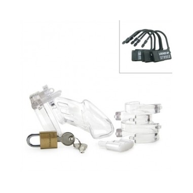 Cage de chasteté transparente