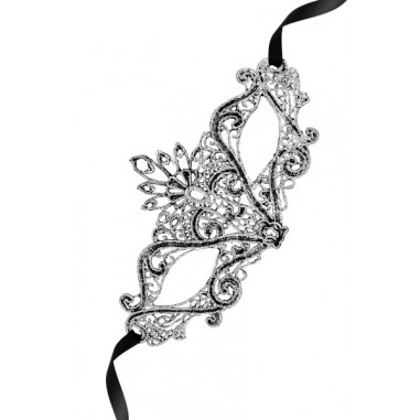 Maskarade - Masque étoile en dentelle brodée