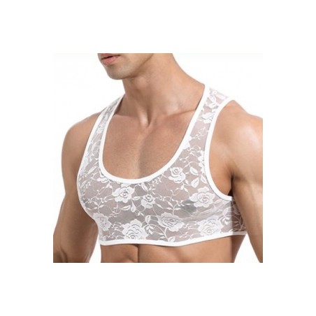 Crop top - Menssexi - Dentelle