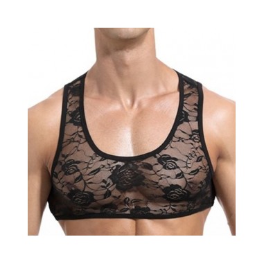 Crop top - Menssexi - Dentelle