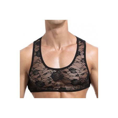 Crop top - Menssexi - Dentelle