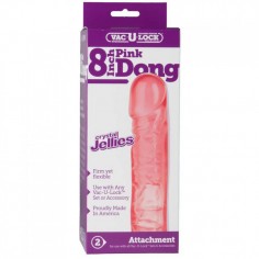 Vac-U-Lock - Pink - Gode 20 x 4 cm
