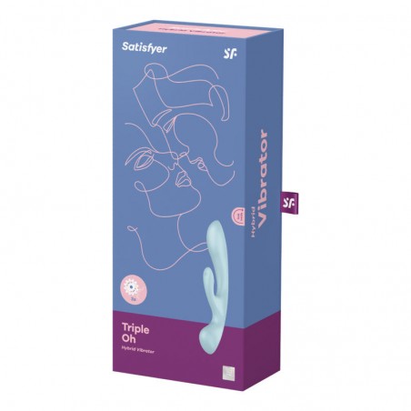 Satisfyer - Triple oh hybrid vibration - Bleu