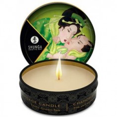 Shunga - Mini bougie de massage - Thé vert exotique