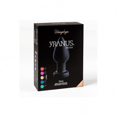 Langloys - Zeus Plug anal vibrant lumineux  USB  - Taille L