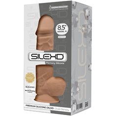 Gode Réaliste Double Densité N° 4 - 21.5 cm 5 couleurs aux choix Silexd