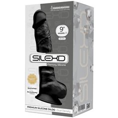 Gode Réaliste Double Densité N° 1 - 23 cm 4 couleurs aux choix Silexd