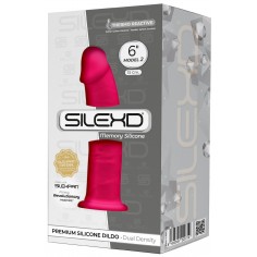 SilexD 6 - Gode réaliste double densité - 15 cm Rose
