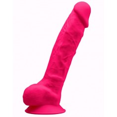 SilexD 8 - Gode réaliste double densité - 20 cm Rose 2