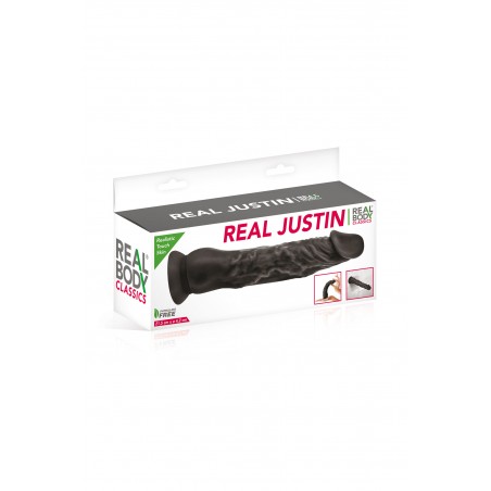 Real Body - Justin - Gode ventouse réaliste - 21.5 cm - noir