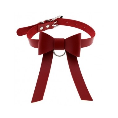 Ras de cou Bow Night Rouge