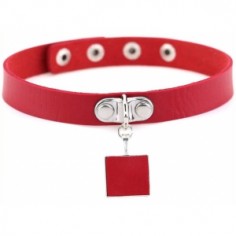 Ras de cou Square Neck Rouge