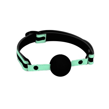 Glo - Bâillon boule fluorescent silicone 45 mm