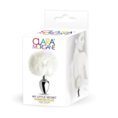 Clara Morgane - Plug pompon my little secret blanc
