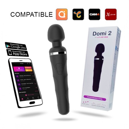 Lovense - Domi 2 Wand - Vibrations - connecté