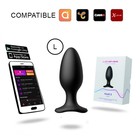 Lovense - Hush 2 Plug anal connecté L