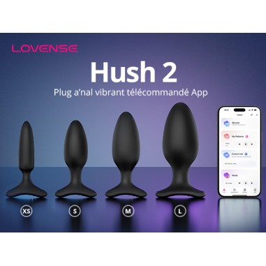 Lovense - Hush 2 - Plug anal S - connecté