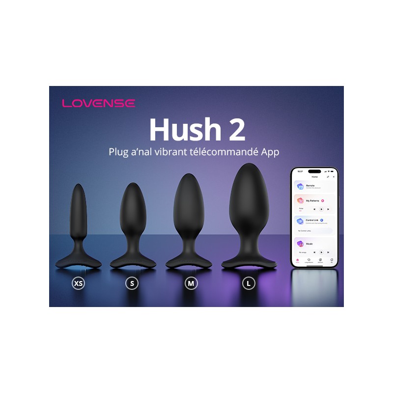 Hush 2 Plug anal XS connect - Lovense