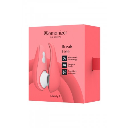 Womanizer - Liberty 2 - Air pulsé - 8 vitesses - Rose