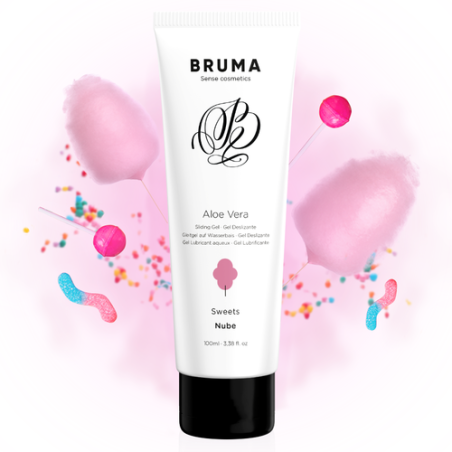 Bruma - Gel glissant à l'aloé vera - Saveur barbe à papa - 100 ml