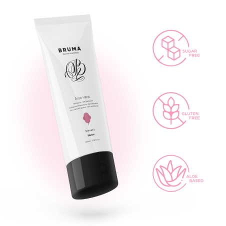 Bruma - Gel glissant à l'aloé vera - Saveur barbe à papa - 100 ml