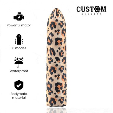 Custom bullets - Vibromasseur léopard