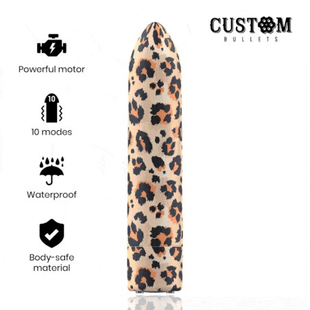 Custom bullets - Vibromasseur léopard