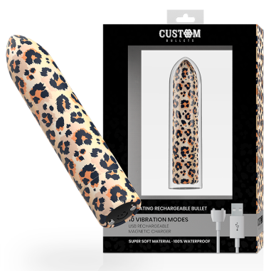 Custom bullets - Vibromasseur léopard
