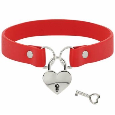 Coquette - Choker keys heart red
