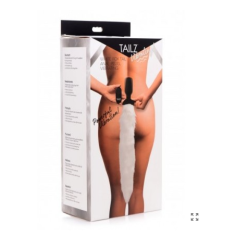Tailz - Plug - Queue blanche avec vibration et télécommande
