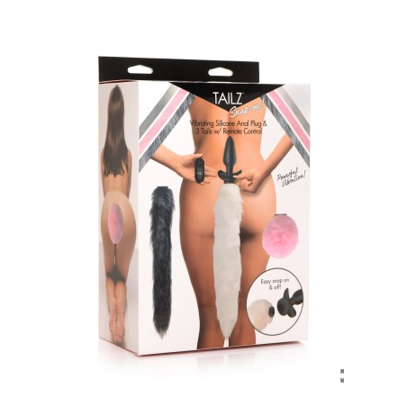 Tailz - Plug - 3 Queue avec vibration et télécommande
