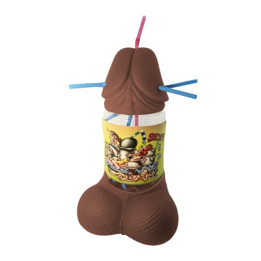 Divertysex - Cubalitre pénis avec paille - 1200 ml