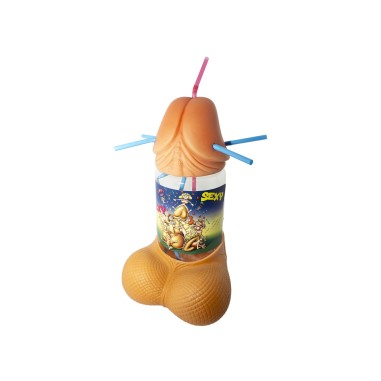 Divertysex - Cubalitre pénis avec paille - 1200 ml