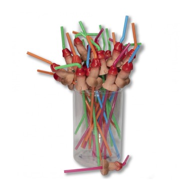 Divertysex - Lot de 30 pailles pénis - couleur...