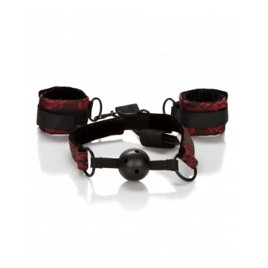 Scandal - Bâillon respirant avec menottes