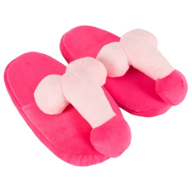 Pantoufles roses  - Pénis